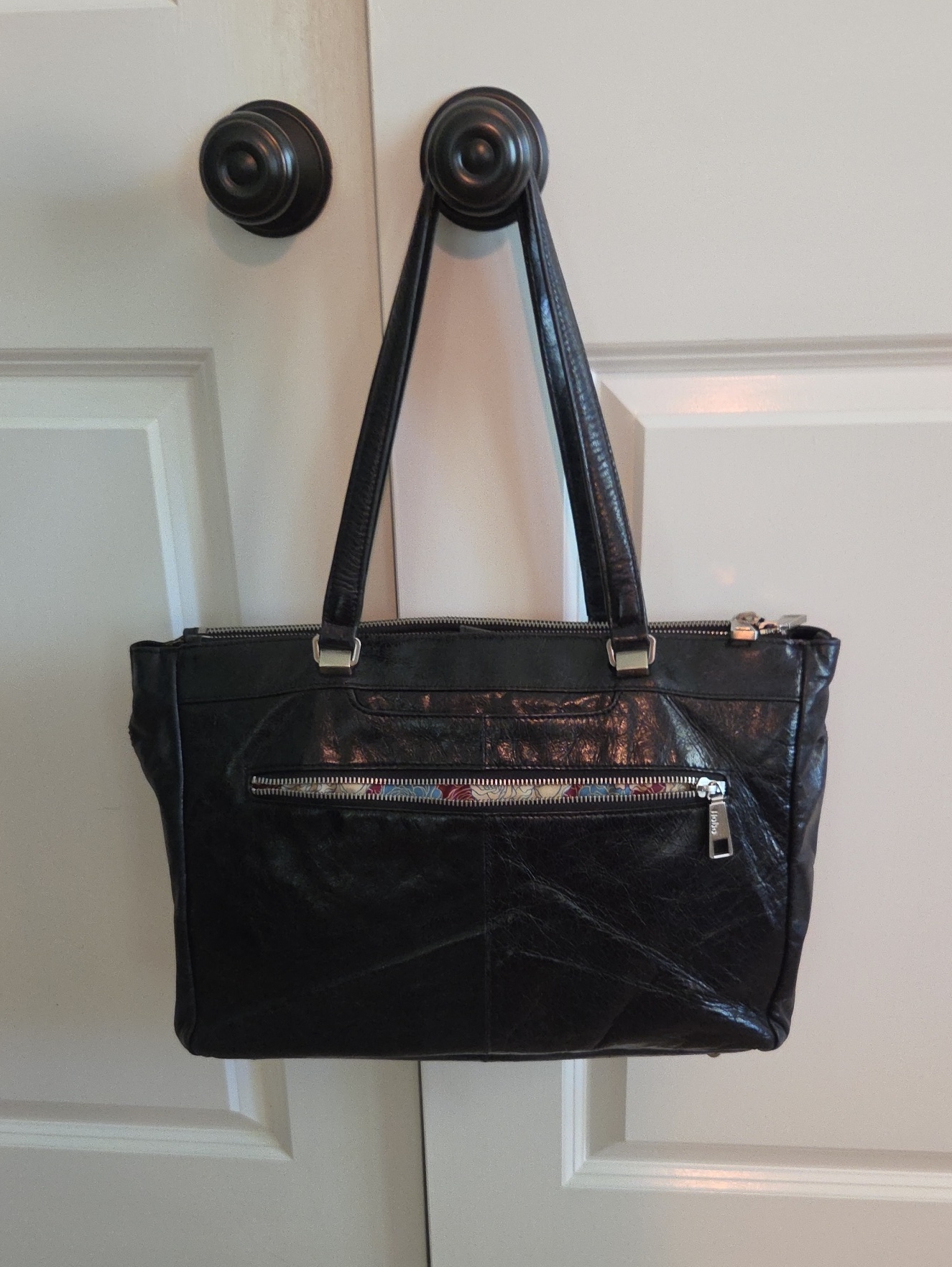 Hobo Floral Lined All Purpose Tote With Interior Pockets
